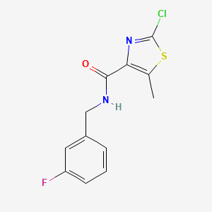 2-chloro-N-(3-fluorobenzyl)-5-methyl-1,3-thiazole-4-carboxamide - 