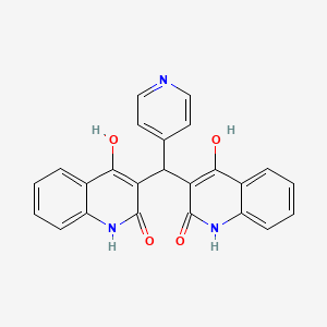 3,3'-(pyridin-4-ylmethanediyl)bis(4-hydroxyquinolin-2(1H)-one) - 