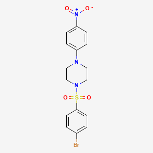 1-[(4-Bromophenyl)sulfonyl]-4-(4-nitrophenyl)piperazine - 