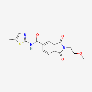 2-(2-methoxyethyl)-N-(5-methyl-1,3-thiazol-2-yl)-1,3-dioxo-2,3-dihydro-1H-isoindole-5-carboxamide - 