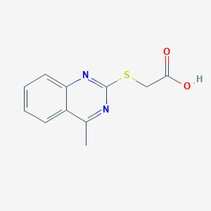 Acetic acid, 2-[(4-methyl-2-quinazolinyl)thio]- - 