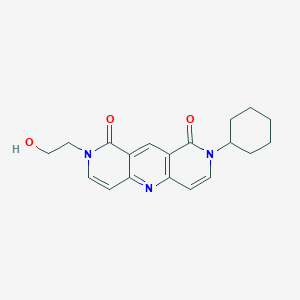 2-cyclohexyl-8-(2-hydroxyethyl)pyrido[4,3-b][1,6]naphthyridine-1,9(2H,8H)-dione - 