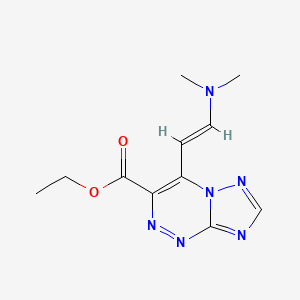 ethyl 4-[(E)-2-(dimethylamino)ethenyl][1,2,4]triazolo[5,1-c][1,2,4]triazine-3-carboxylate - 
