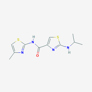 N-[(2E)-4-methyl-1,3-thiazol-2(3H)-ylidene]-2-(propan-2-ylamino)-1,3-thiazole-4-carboxamide - 