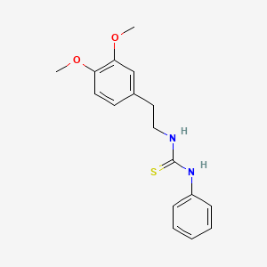 Thiourea, N-(2-(3,4-dimethoxyphenyl)ethyl)-N-phenyl- - 38507-96-9