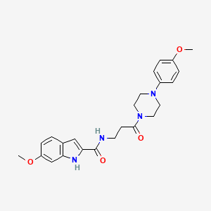 6-methoxy-N-{3-[4-(4-methoxyphenyl)piperazin-1-yl]-3-oxopropyl}-1H-indole-2-carboxamide - 