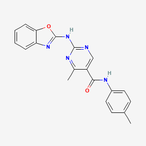 2-(1,3-benzoxazol-2-ylamino)-4-methyl-N-(4-methylphenyl)pyrimidine-5-carboxamide - 