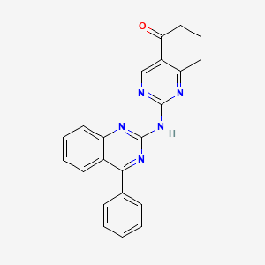 2-[(4-phenylquinazolin-2-yl)amino]-7,8-dihydroquinazolin-5(6H)-one - 