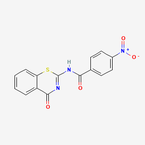 4-nitro-N-(4-oxo-1,3-benzothiazin-2-yl)benzamide - 