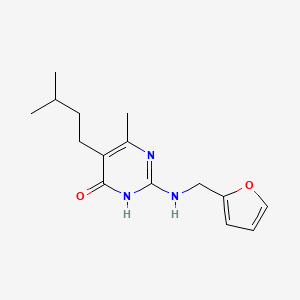 2-[(2-furylmethyl)amino]-5-isopentyl-6-methyl-4(3H)-pyrimidinone - 