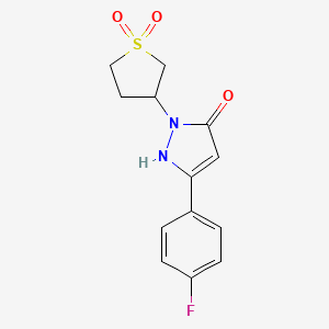 1-(1,1-dioxidotetrahydrothiophen-3-yl)-3-(4-fluorophenyl)-1H-pyrazol-5-ol - 