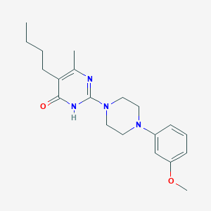5-butyl-2-[4-(3-methoxyphenyl)piperazin-1-yl]-6-methylpyrimidin-4(3H)-one - 