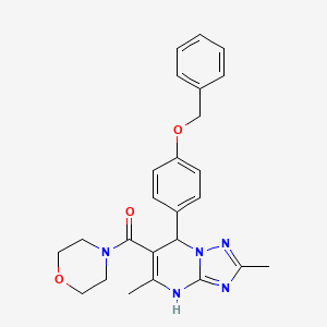 {7-[4-(Benzyloxy)phenyl]-2,5-dimethyl-3,7-dihydro[1,2,4]triazolo[1,5-a]pyrimidin-6-yl}(morpholin-4-yl)methanone - 