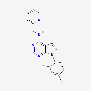 1-(2,4-dimethylphenyl)-N-(pyridin-2-ylmethyl)-1H-pyrazolo[3,4-d]pyrimidin-4-amine - 