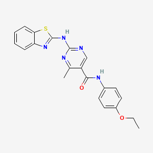 2-(1,3-benzothiazol-2-ylamino)-N-(4-ethoxyphenyl)-4-methylpyrimidine-5-carboxamide - 