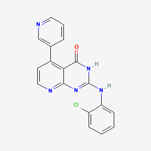 2-[(2-Chlorophenyl)amino]-5-(pyridin-3-yl)pyrido[2,3-d]pyrimidin-4-ol - 