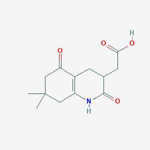 (7,7-Dimethyl-2,5-dioxo-1,2,3,4,5,6,7,8-octahydroquinolin-3-yl)acetic acid - 