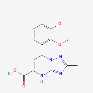 7-(2,3-Dimethoxyphenyl)-2-methyl-3,7-dihydro[1,2,4]triazolo[1,5-a]pyrimidine-5-carboxylic acid - 