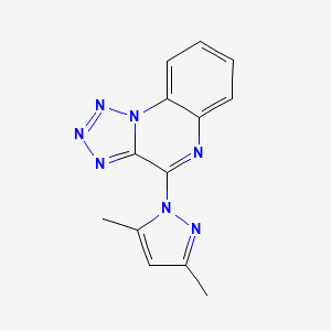 4-(3,5-dimethyl-1H-pyrazol-1-yl)tetrazolo[1,5-a]quinoxaline - 62644-77-3