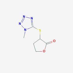 3-[(1-methyl-1H-tetrazol-5-yl)sulfanyl]dihydrofuran-2(3H)-one - 