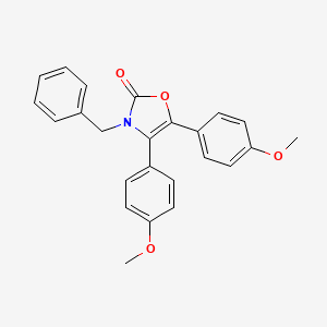 2(3H)-Oxazolone, 4,5-bis(4-methoxyphenyl)-3-(phenylmethyl)- - 62858-76-8