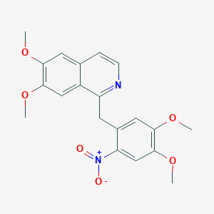 1-[(4,5-Dimethoxy-2-nitrophenyl)methyl]-6,7-dimethoxyisoquinoline - 25944-25-6