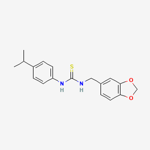 1-(1,3-Benzodioxol-5-ylmethyl)-3-(4-propan-2-ylphenyl)thiourea - 485370-60-3