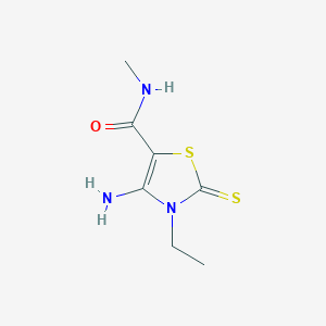 4-Amino-3-ethyl-N-methyl-2-thioxo-2,3-dihydro-1,3-thiazole-5-carboxamide - 421586-27-8