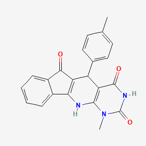 7-methyl-2-(4-methylphenyl)-5,7,9-triazatetracyclo[8.7.0.03,8.011,16]heptadeca-1(10),3(8),11,13,15-pentaene-4,6,17-trione - 6012-42-6
