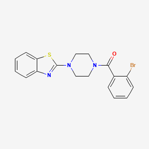 (4-(Benzo[d]thiazol-2-yl)piperazin-1-yl)(2-bromophenyl)methanone - 