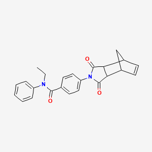 4-(1,3-dioxo-1,3,3a,4,7,7a-hexahydro-2H-4,7-methanoisoindol-2-yl)-N-ethyl-N-phenylbenzamide - 