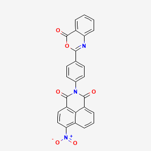 6-nitro-2-[4-(4-oxo-4H-3,1-benzoxazin-2-yl)phenyl]-1H-benzo[de]isoquinoline-1,3(2H)-dione - 