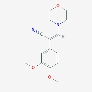 2-(3,4-Dimethoxy-phenyl)-3-morpholin-4-yl-acrylonitrile - 