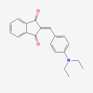 1H-Indene-1,3(2H)-dione, 2-[[4-(diethylamino)phenyl]methylene]- - 34200-53-8