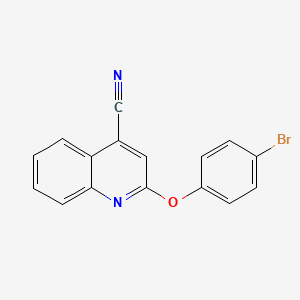 2-(4-Bromophenoxy)quinoline-4-carbonitrile - 