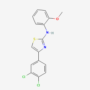 4-(3,4-dichlorophenyl)-N-(2-methoxyphenyl)-1,3-thiazol-2-amine - 