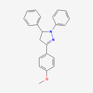 3-(4-methoxyphenyl)-1,5-diphenyl-4,5-dihydro-1H-pyrazole - 1450-62-0