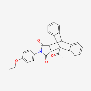 1-Acetyl-17-(4-ethoxyphenyl)-17-azapentacyclo[6.6.5.0~2,7~.0~9,14~.0~15,19~]nonadeca-2,4,6,9,11,13-hexaene-16,18-dione (non-preferred name) - 