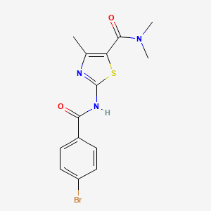2-[(4-bromobenzoyl)amino]-N,N,4-trimethyl-1,3-thiazole-5-carboxamide - 