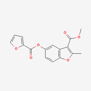 Methyl 5-(furan-2-carbonyloxy)-2-methyl-1-benzofuran-3-carboxylate - 