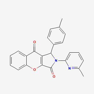 1-(4-Methylphenyl)-2-(6-methylpyridin-2-yl)-1,2-dihydrochromeno[2,3-c]pyrrole-3,9-dione - 