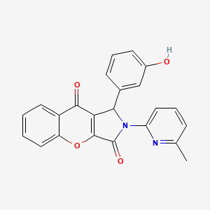 1-(3-Hydroxyphenyl)-2-(6-methylpyridin-2-yl)-1,2-dihydrochromeno[2,3-c]pyrrole-3,9-dione - 