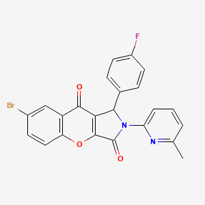 7-Bromo-1-(4-fluorophenyl)-2-(6-methylpyridin-2-yl)-1,2-dihydrochromeno[2,3-c]pyrrole-3,9-dione - 