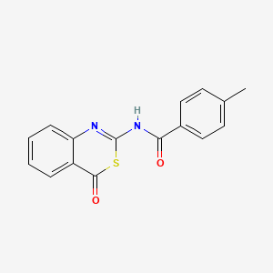 4-Methyl-N-(4-oxo-4H-benzo[d][1,3]thiazin-2-yl)-benzamide - 