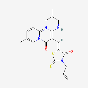 3-allyl-5-{(Z)-1-[2-(isobutylamino)-7-methyl-4-oxo-4H-pyrido[1,2-a]pyrimidin-3-yl]methylidene}-2-thioxo-1,3-thiazolan-4-one - 