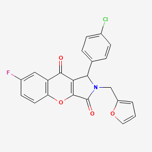 1-(4-Chlorophenyl)-7-fluoro-2-(furan-2-ylmethyl)-1,2-dihydrochromeno[2,3-c]pyrrole-3,9-dione - 
