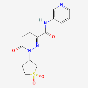 1-(1,1-dioxo-1lambda6-thiolan-3-yl)-6-oxo-N-(pyridin-3-yl)-1,4,5,6-tetrahydropyridazine-3-carboxamide - 