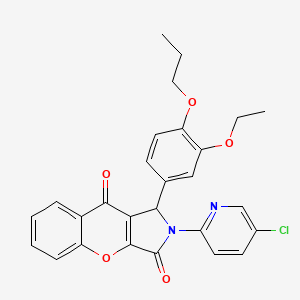 2-(5-Chloropyridin-2-yl)-1-(3-ethoxy-4-propoxyphenyl)-1,2-dihydrochromeno[2,3-c]pyrrole-3,9-dione - 