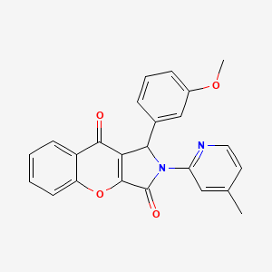 1-(3-Methoxyphenyl)-2-(4-methylpyridin-2-yl)-1,2-dihydrochromeno[2,3-c]pyrrole-3,9-dione - 