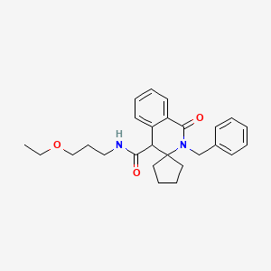2'-benzyl-N-(3-ethoxypropyl)-1'-oxo-1',4'-dihydro-2'H-spiro[cyclopentane-1,3'-isoquinoline]-4'-carboxamide - 